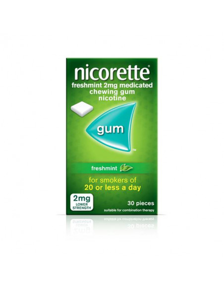 Nicorette 2mgs Freshmint Gum