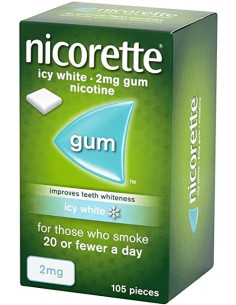 Nicorette 2mgs Icy White Gum