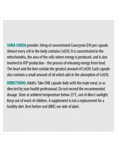 Sona CoQ10 30mg