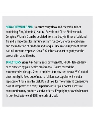 Sona ZinC Chewable