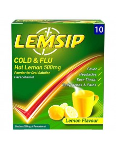 Lemsip Cold+Flu lemon 500mg