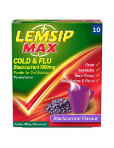 lemsip max cold flu blackcurrant 1000mg 10