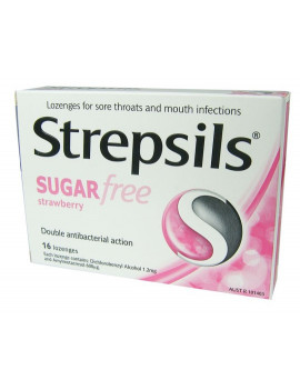 Strepsils Strawberry Sugar Free